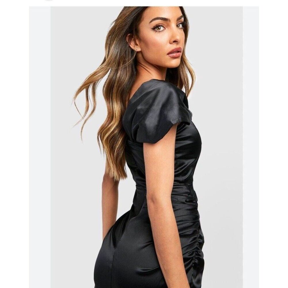 Ellen Tracy‎ Black Dress Women With Cap Sleeves Size S